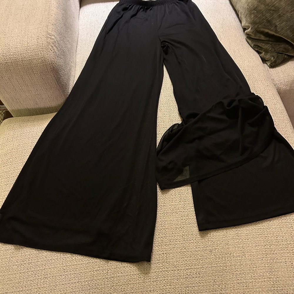 Socialite Black palazzo Wide-Leg Pants